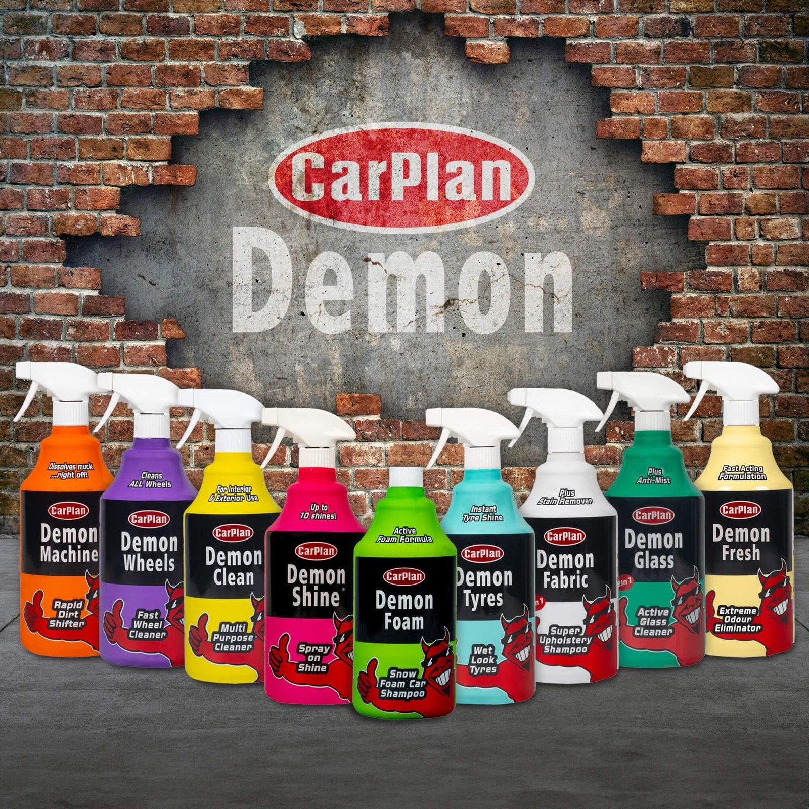 Carplan Demon Shine Spray On Shine Car Wax Polish Spray & Wipe 2L Gun