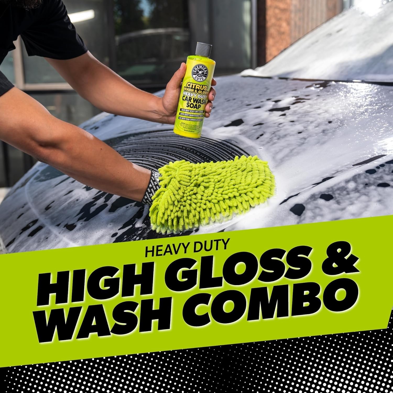 Clean and Shine Car Wash Starter Kit – 7-Piece Set with 3 x 16 oz