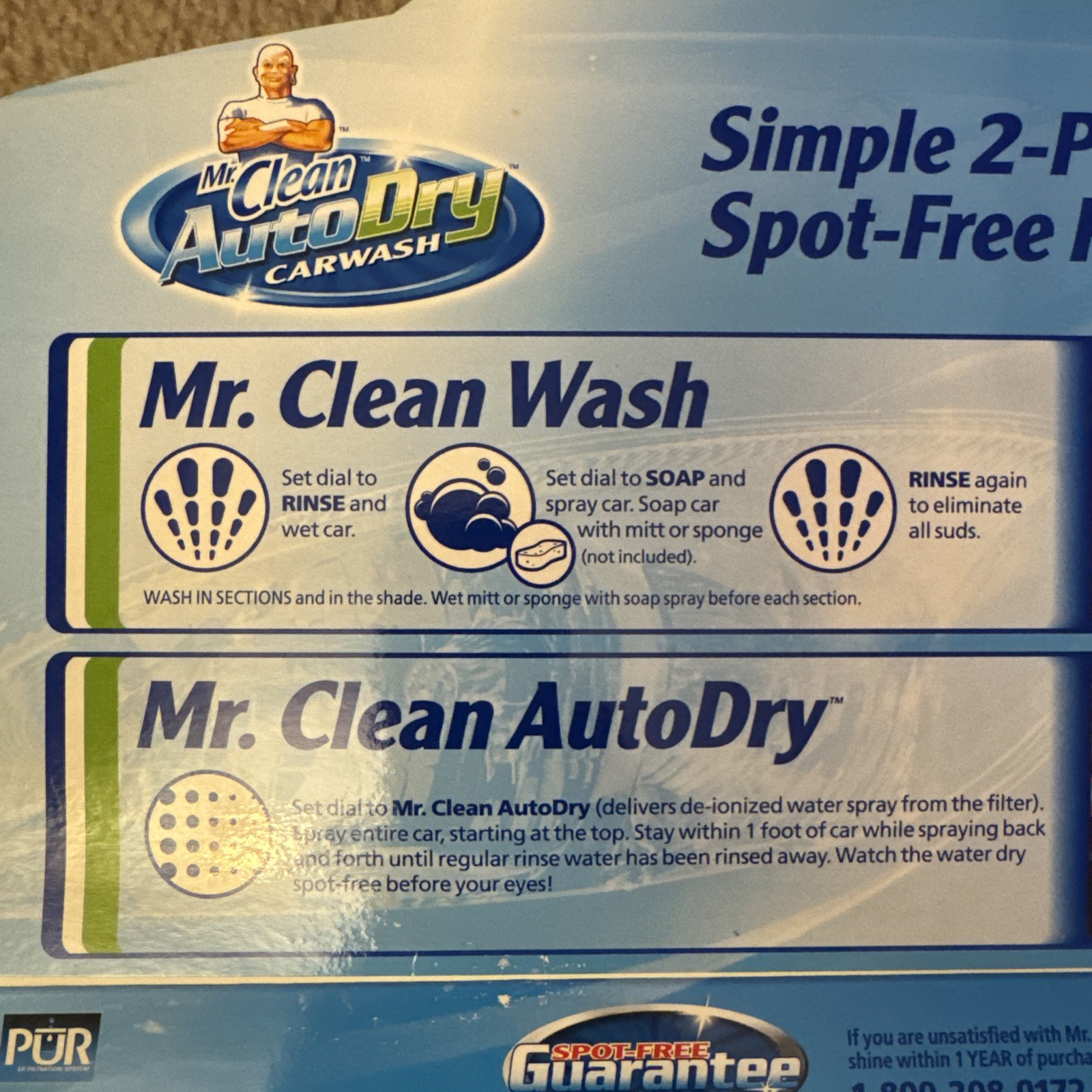 Mr. Clean AutoDry car wash kit