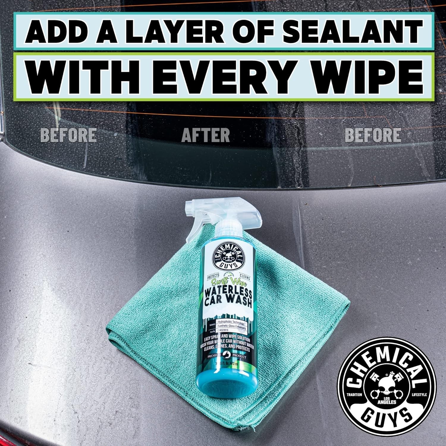 New CWS20916 Swift Wipe Sprayable Waterless Car Wash 16 Fl Oz (Pack Of 2) New