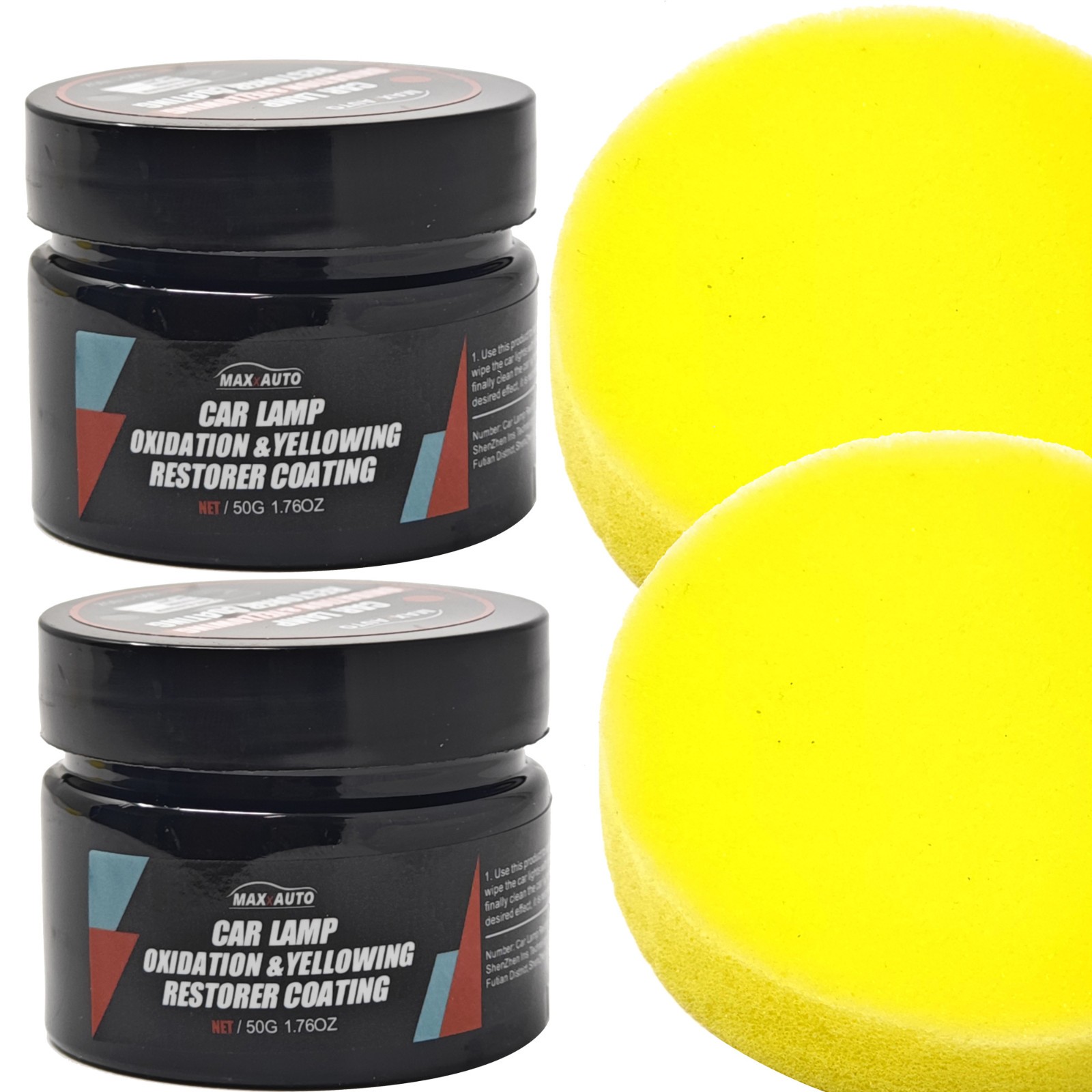 2X Liquid 50G Treatment Removal Yellowing Oxidation Car Headlights P4B7