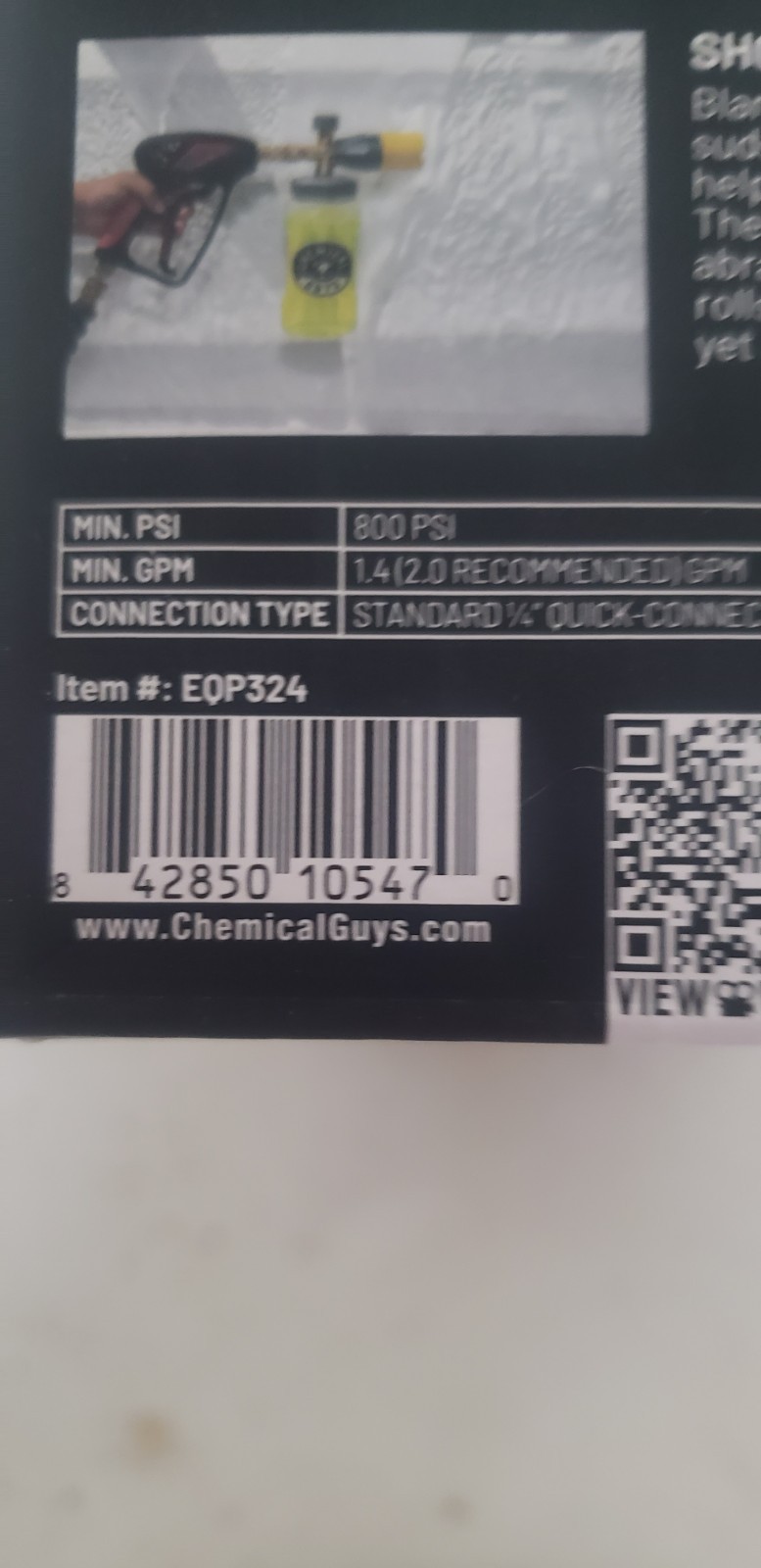 Chemical Guys – Big Mouth Max Release Foam Cannon SEALED NEW