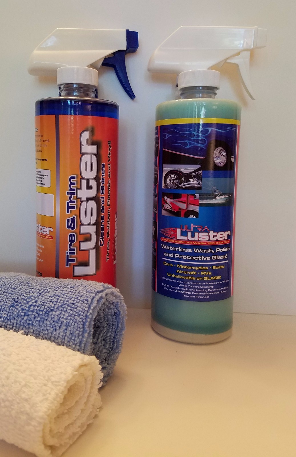 UltraLuster Waterless Car Wash n’ Polish + Tire & Trim – Duo Pack