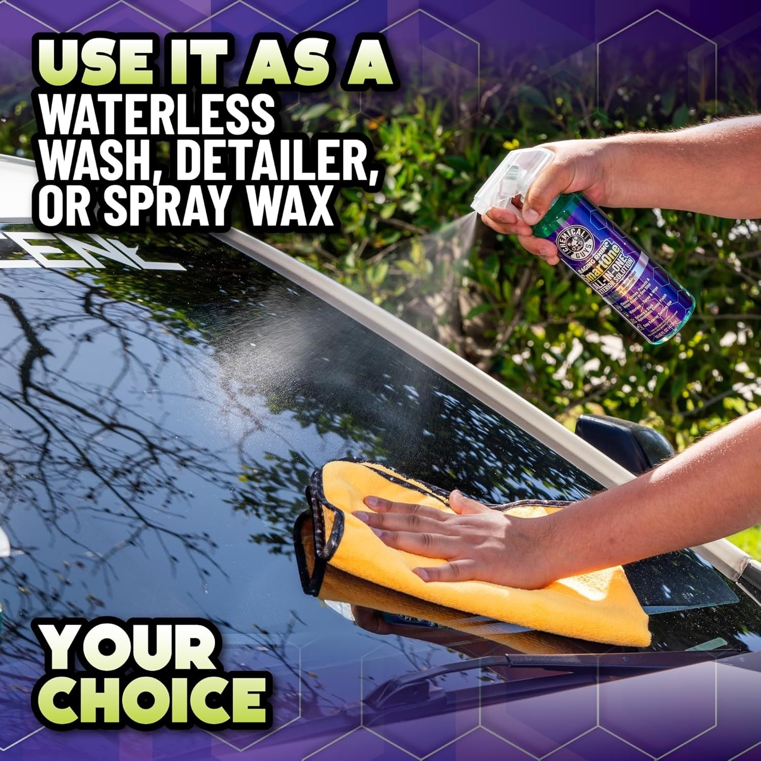 2PK Raging Rhino Waterless Car Wash Quick Detailer Spray Exterior Cleaner 20oz