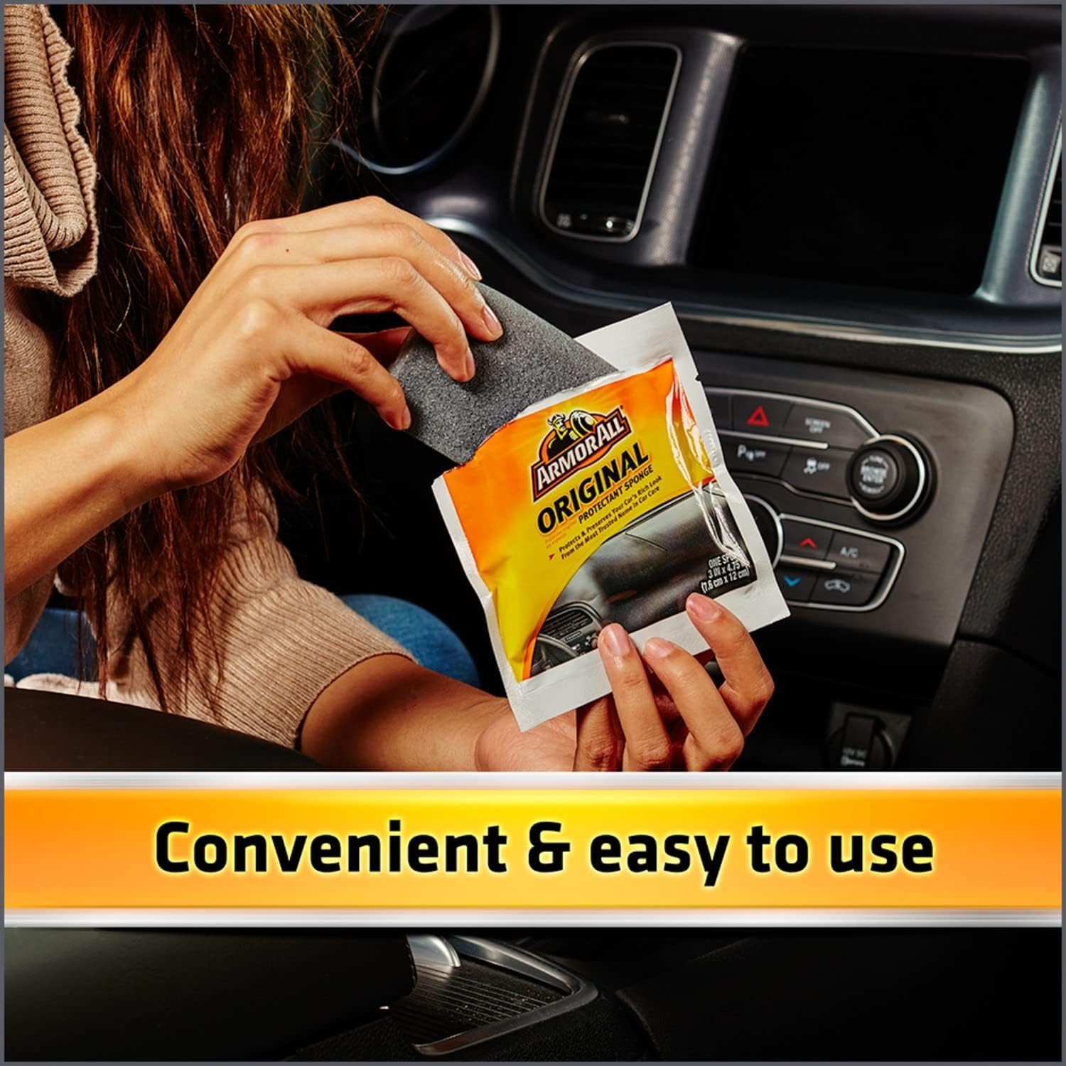 Armor All Protectant Sponge – Unscented Vehicle Cleaning for Lasting Shine