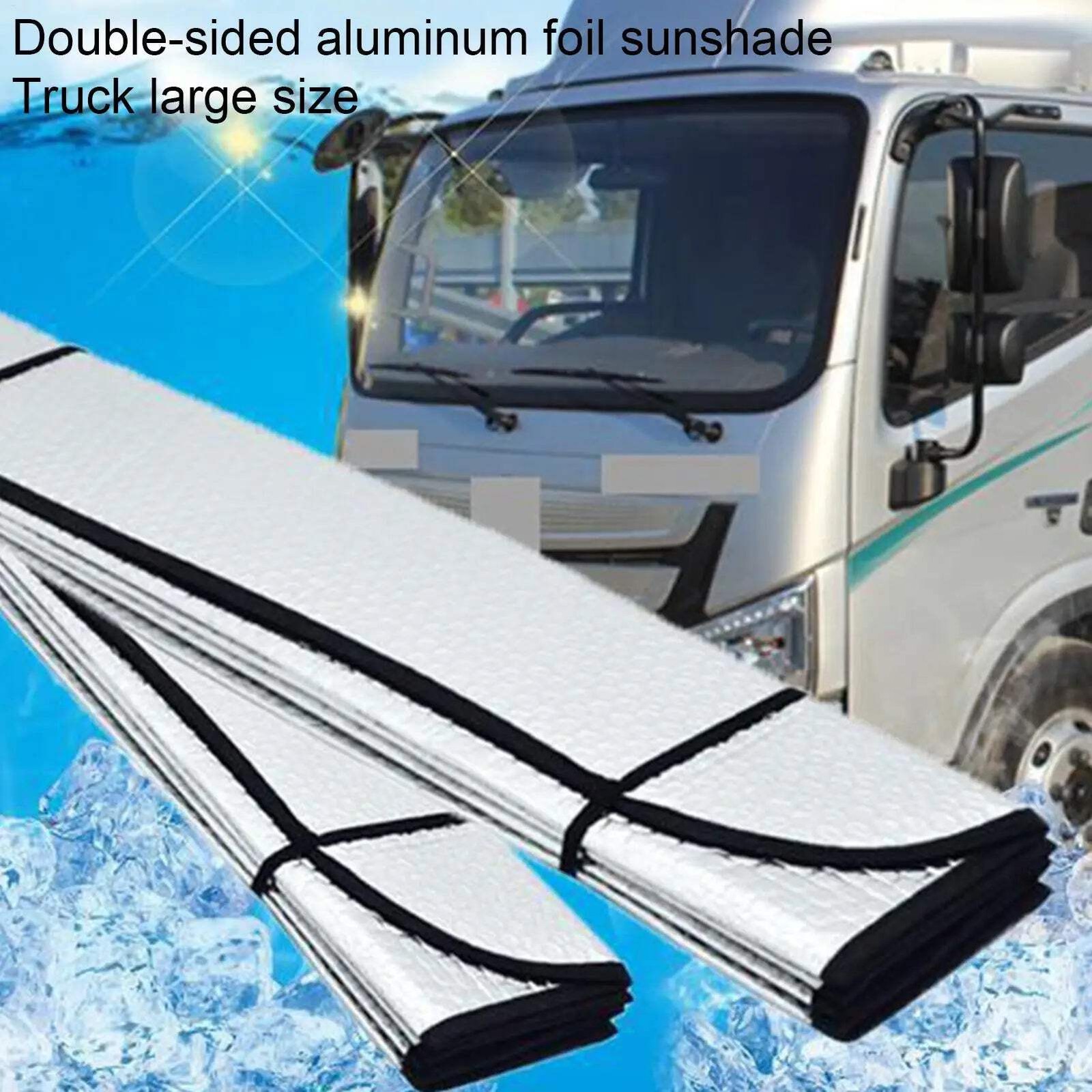 Truck Windshield Sun Shade Truck Front Window Sunshade Foldable Truck Sun Shade