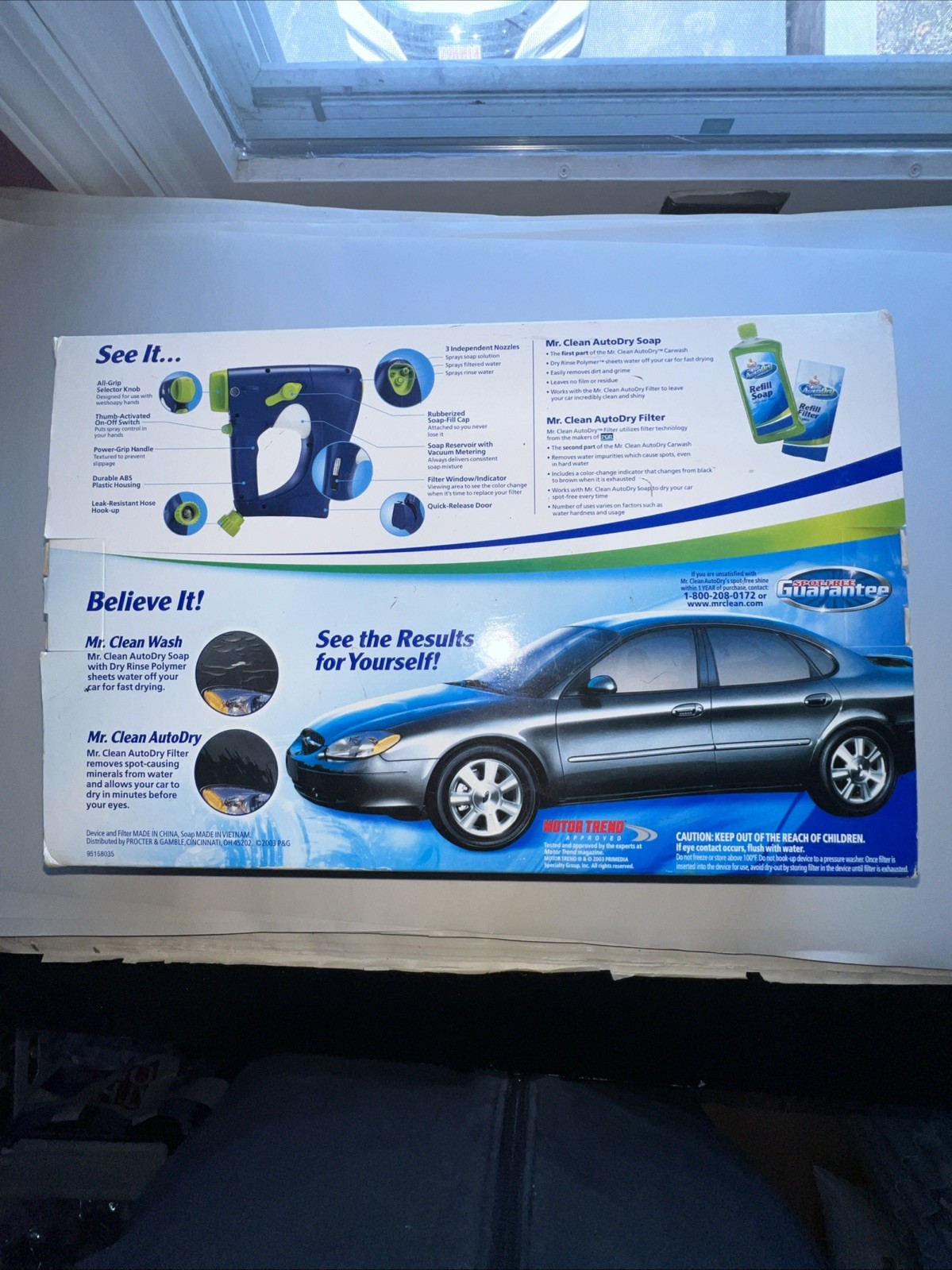 Mr Clean Auto Dry Car Wash Spot-Free Clean & Shine Spray System Complete NEW