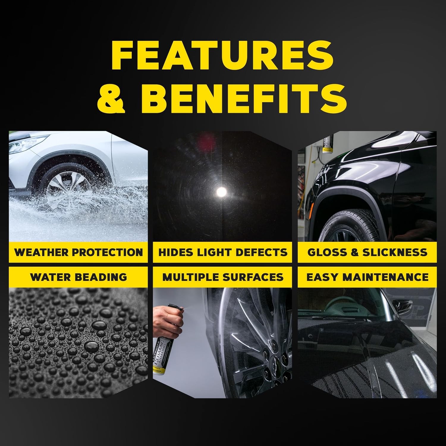 Ceramic Coating Kit Cars Microfiber Towels