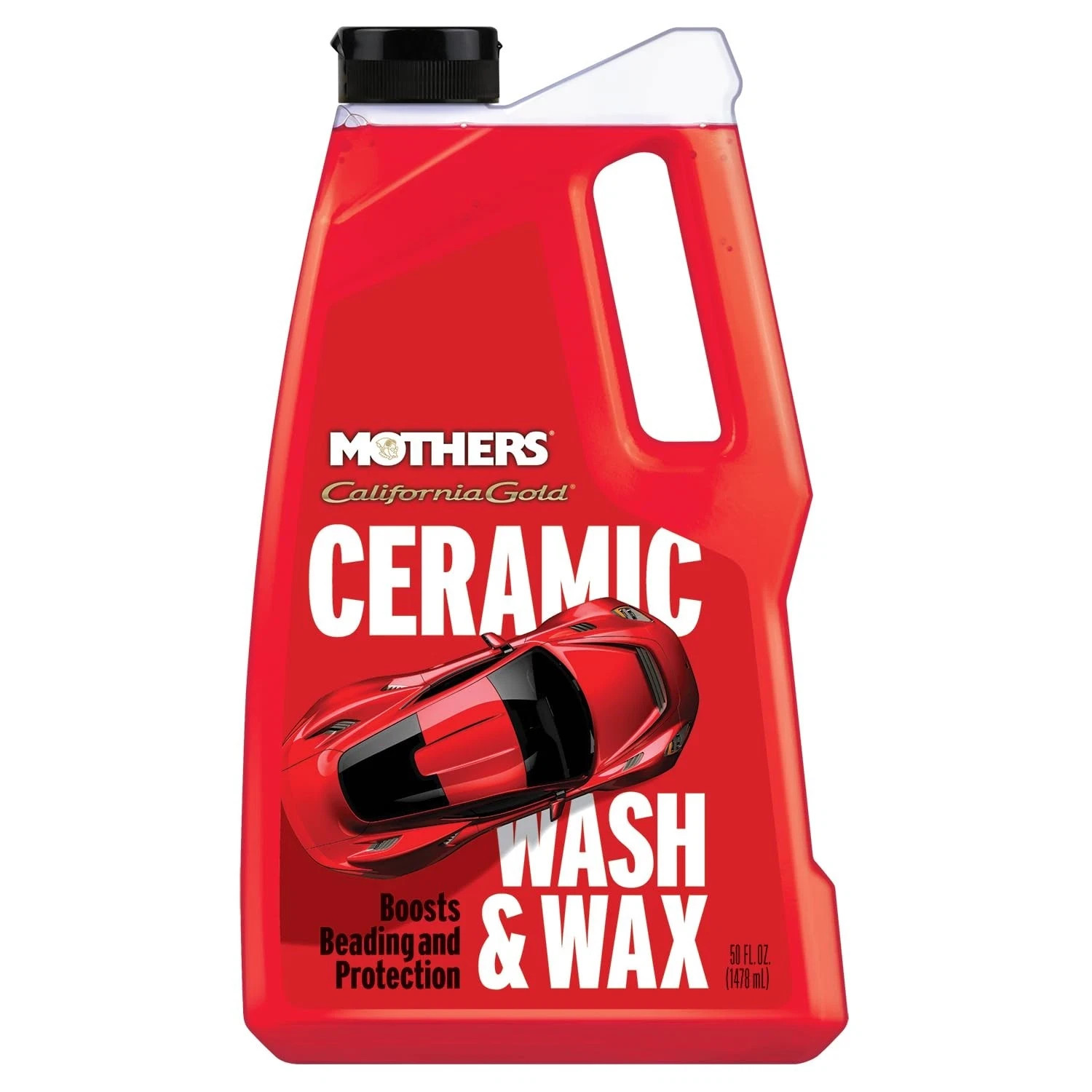 Mothers 05650 California Gold Ceramic Wash & Wax, 50 oz. – pH 50 Fl Oz