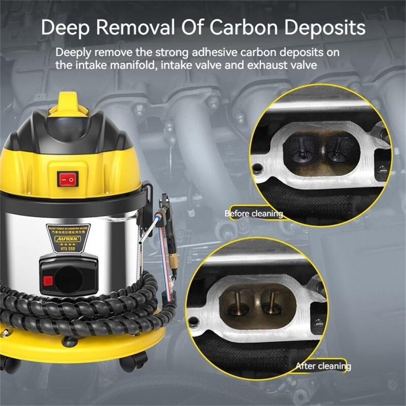 Automotive Walnut Shell Blast Carbon Deposits Cleaner Engine Cleaning Equipment