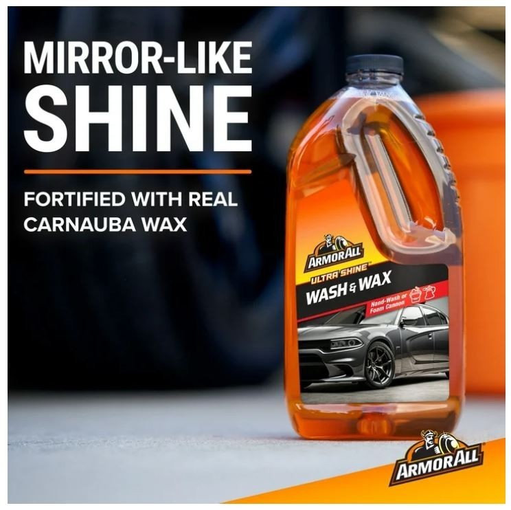 Armor All Ultra Shine Car Wash and Wax for Car Detailing, 64 fl oz Bottle​