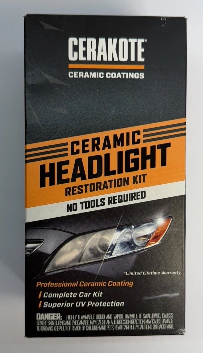 Cerakote Ceramic Headlight Restoration Kit – Professional DIY Auto Lens Repair