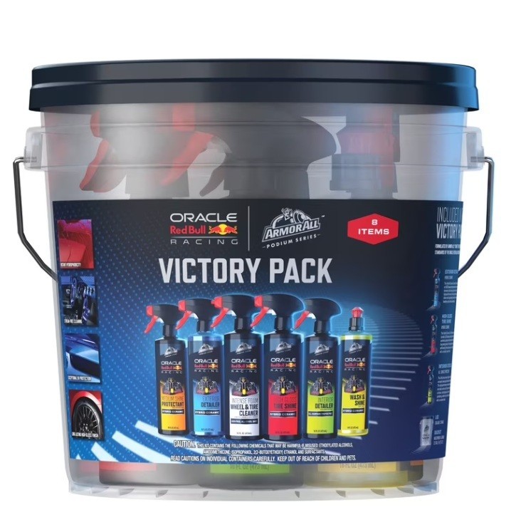 Armor All Podium Series Victory Pack Car Detailing Kit, 8-Piece Car Wash Bucket