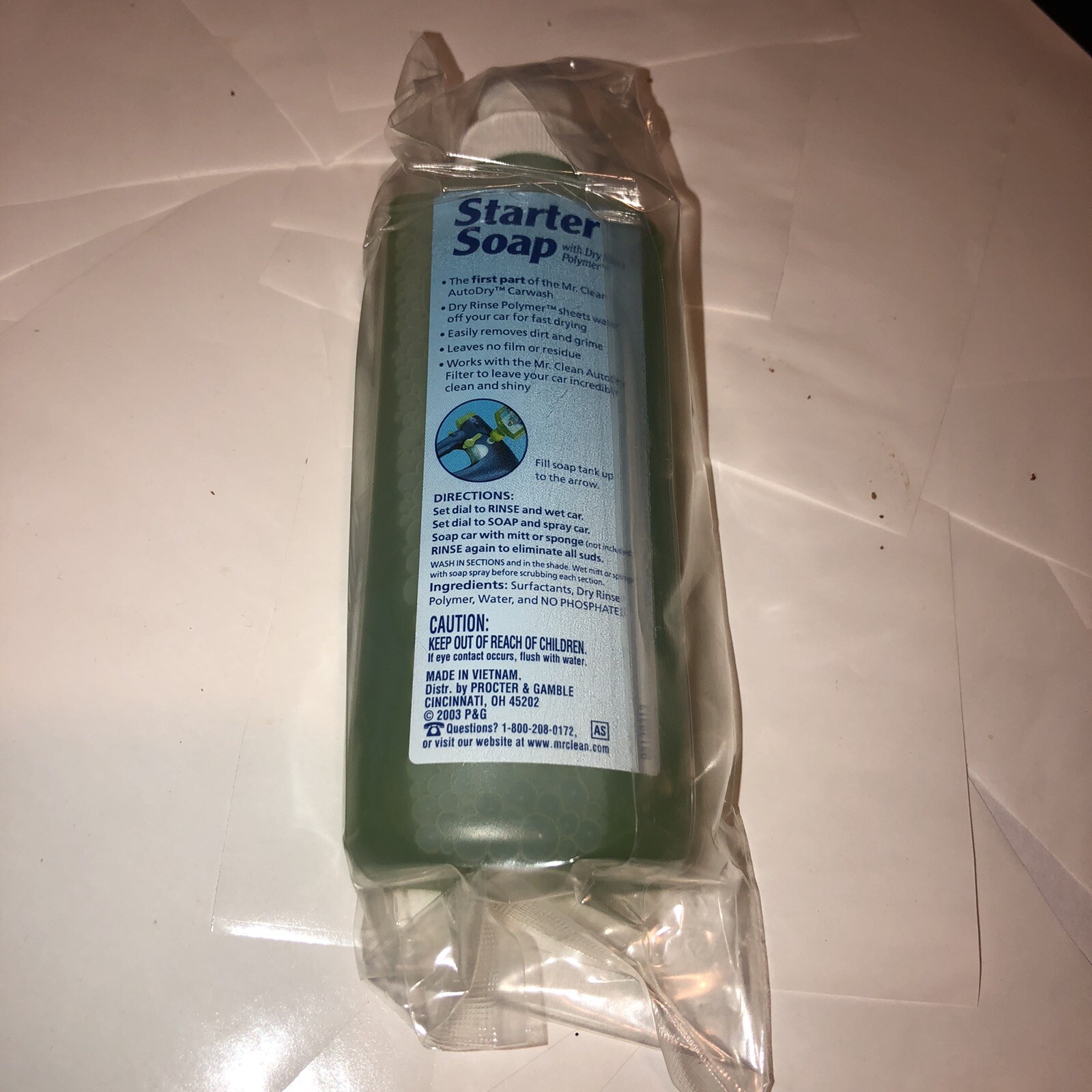 Mr. Clean Soap Auto Dry Car Wash System Starter Soap 6.7oz 200mL Concentrated