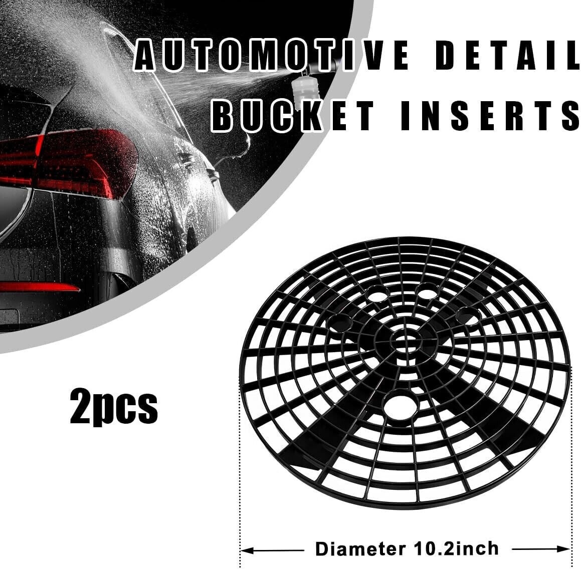 2pc Car Wash Round Bucket Insert for 12″ Diameter Bucket Dirt/Grit Barrier Guard