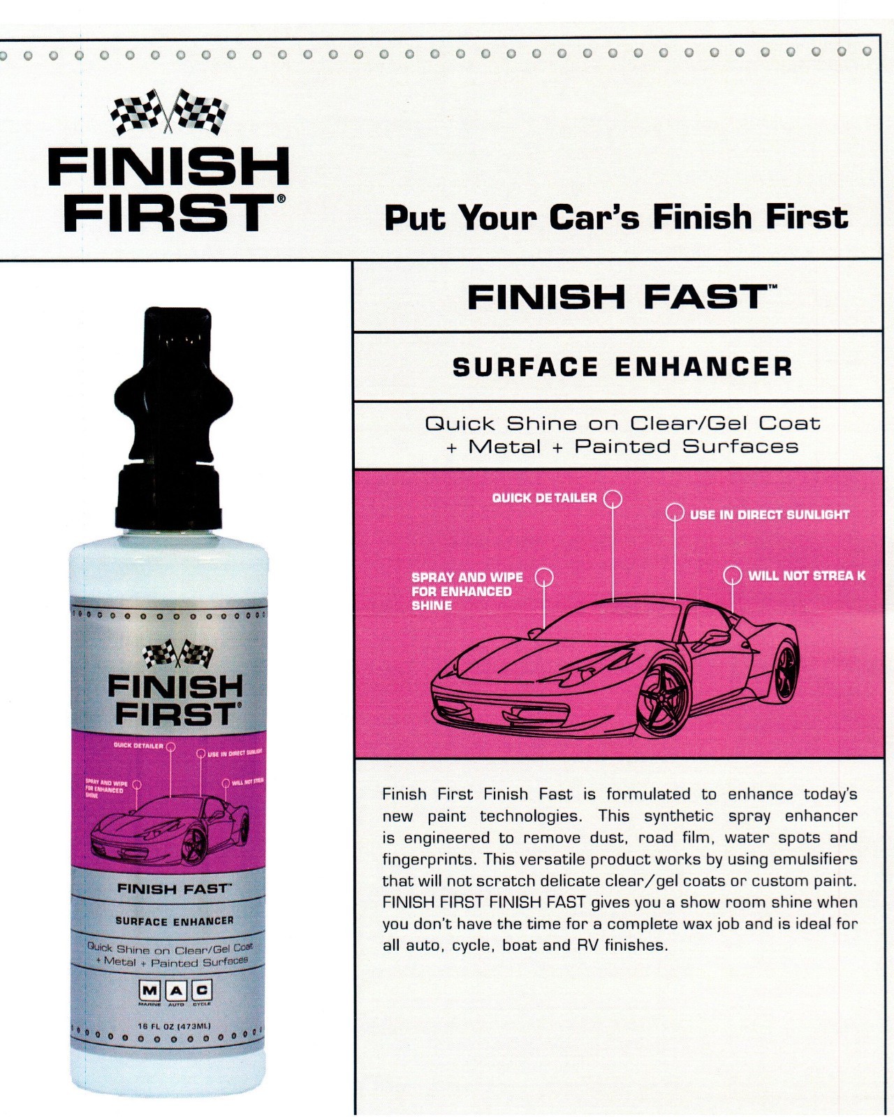 Finish First Auto Finish Care Kit – $73.99 Value for Only $64.99