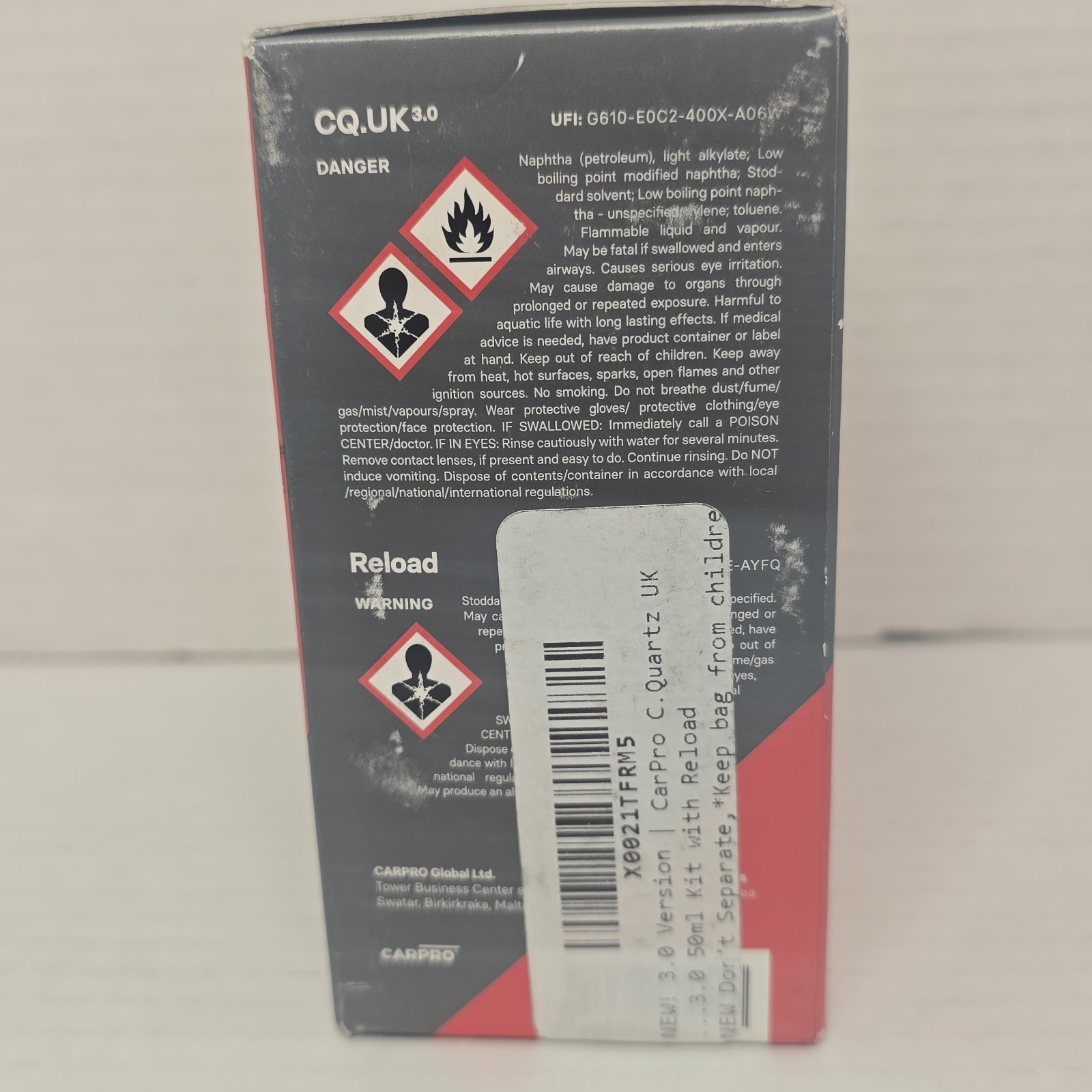 CARPRO CQUARTZ CQ.UK 3.0 50ml Ceramic Quartz Protection 2022 New
