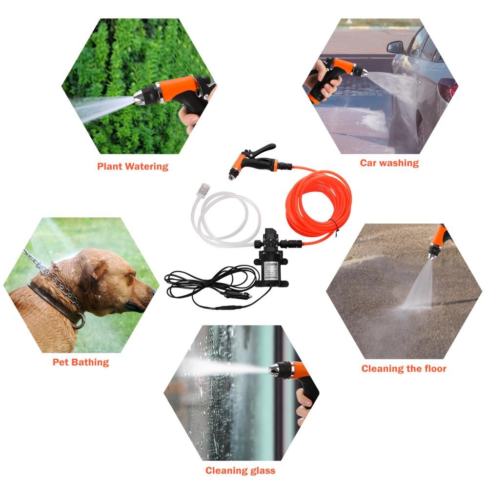 12V 160PSI Washdown Wash Pump Kit Electric DIY Car Washer Cleaner Sprayer ！