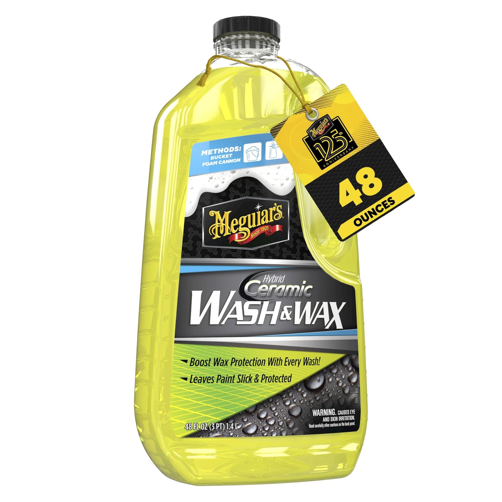 Meguiar’s Hybrid Ceramic Wash & Wax – Sophisticated Car 48 Fl Oz (Pack of 1)