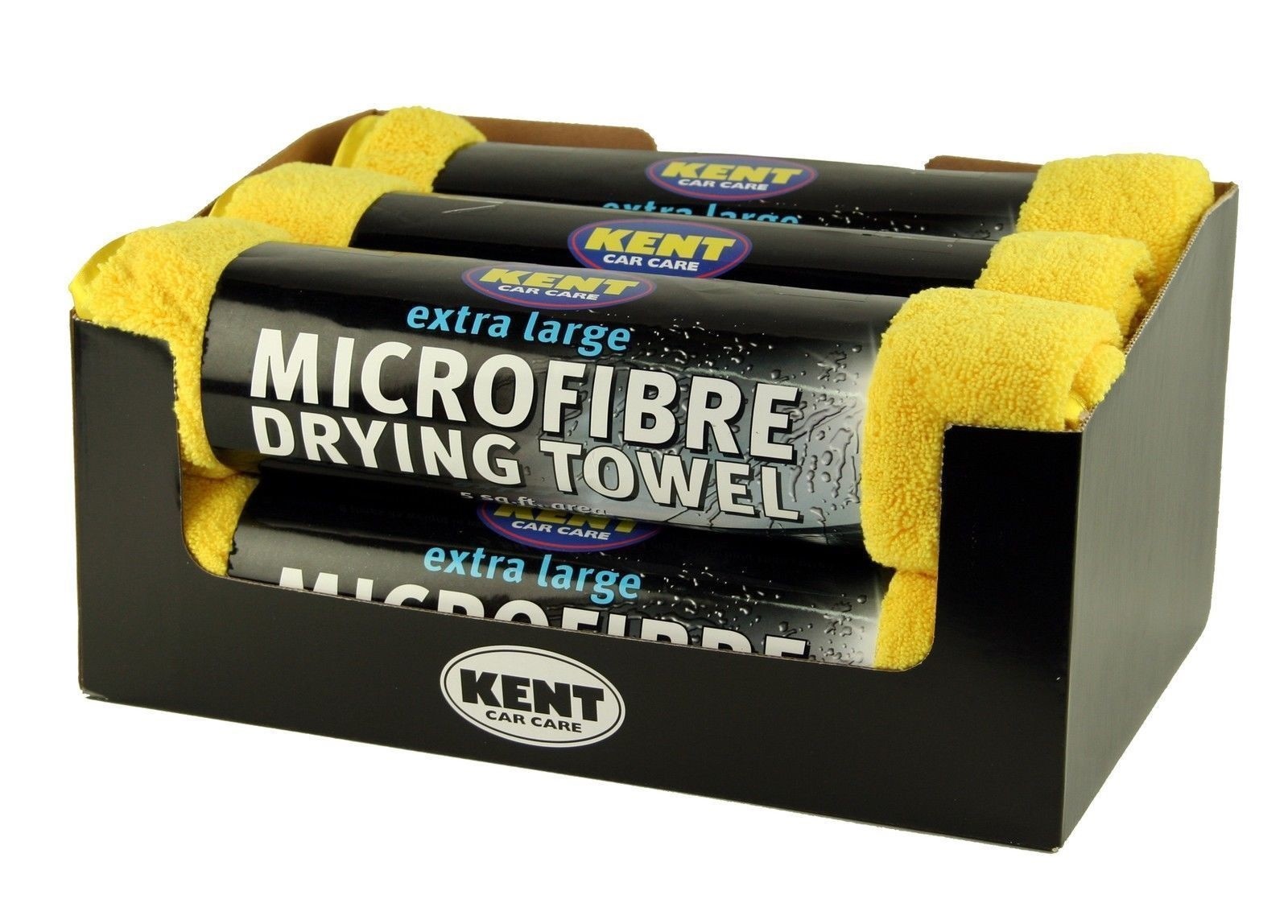 Microfibre Drying Towel 800mm x 620mm x 6 Extra Large Towels Kent Q6100CDU