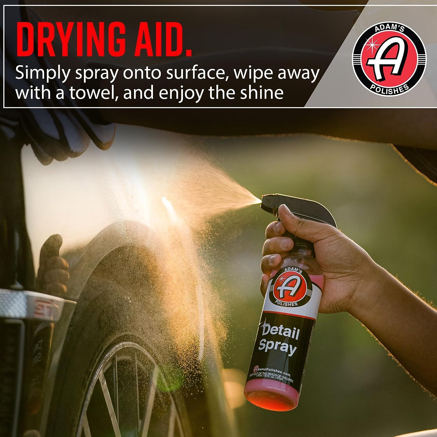 Adam’s Polishes Detail Spray 5 Gallon – Quick Waterless Detailer Spray for Car
