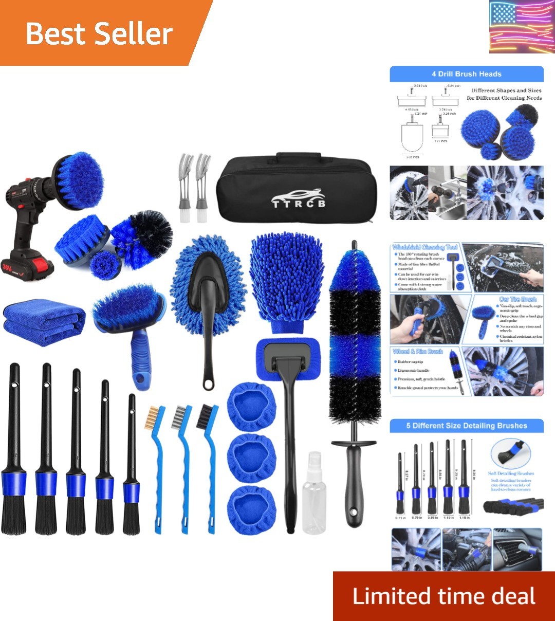 26Pcs Car Detailing , Car Detailing Kit, Car Detailing Brushes, Car Cleaning …