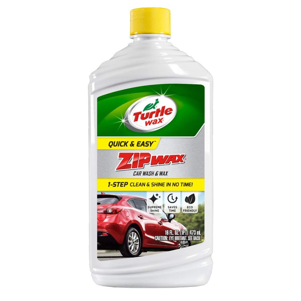 Turtle Wax T-75A Zip Wax Car Wash and Wax – 16 Fl Oz., Clear