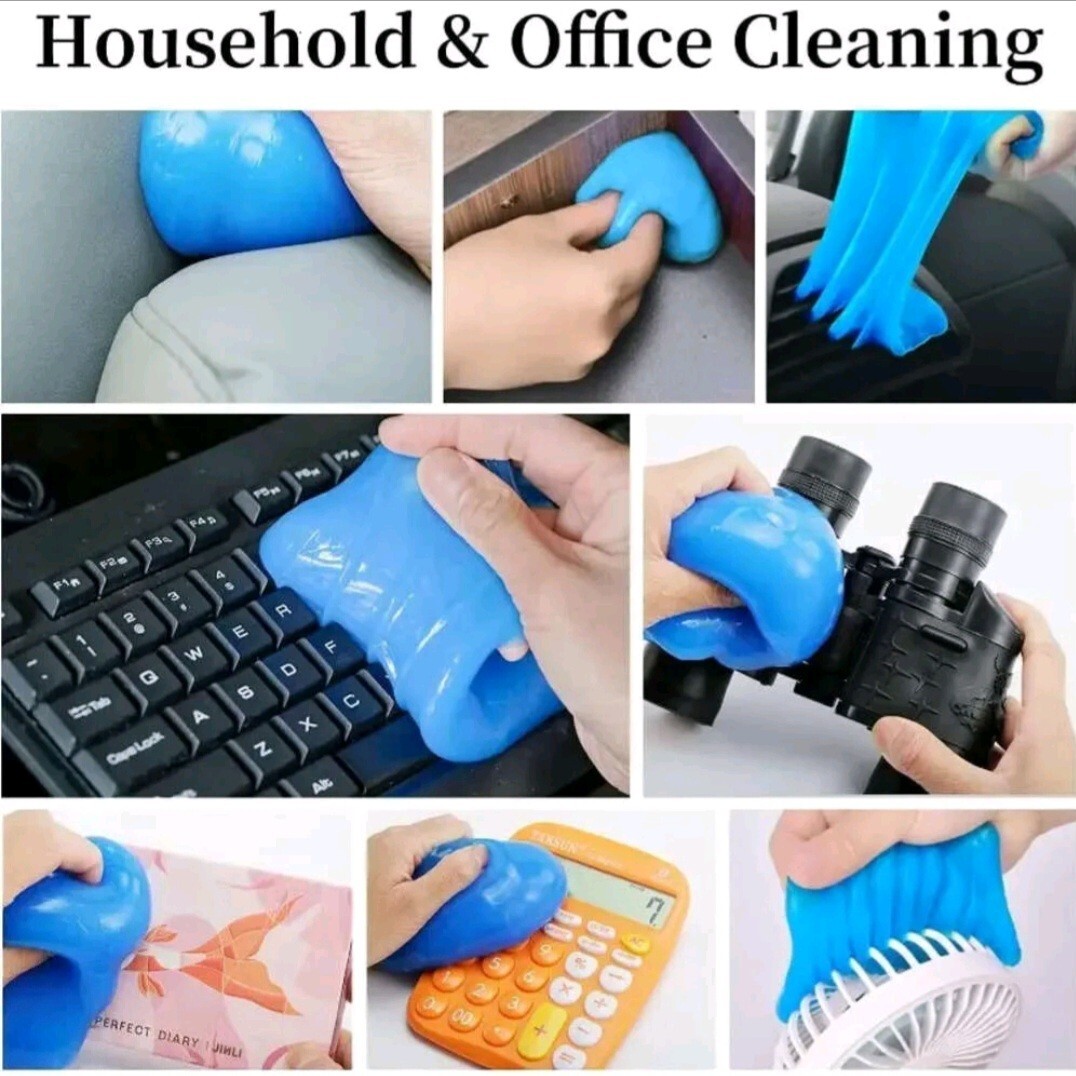 Car Cleaning Gel Kit Universal Detailing Automotive Dust Crevice Slime Cleaner