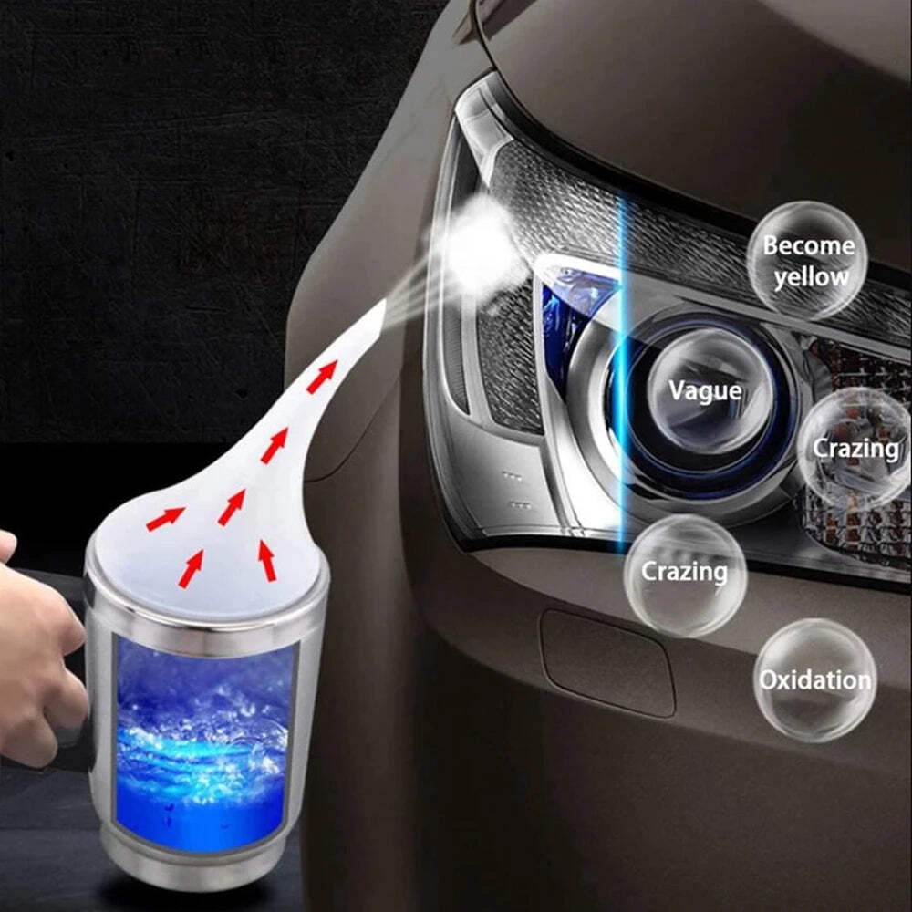 800ML Car Headlight Restoration Automotive Cleaning Kit Renovation SUV Truck