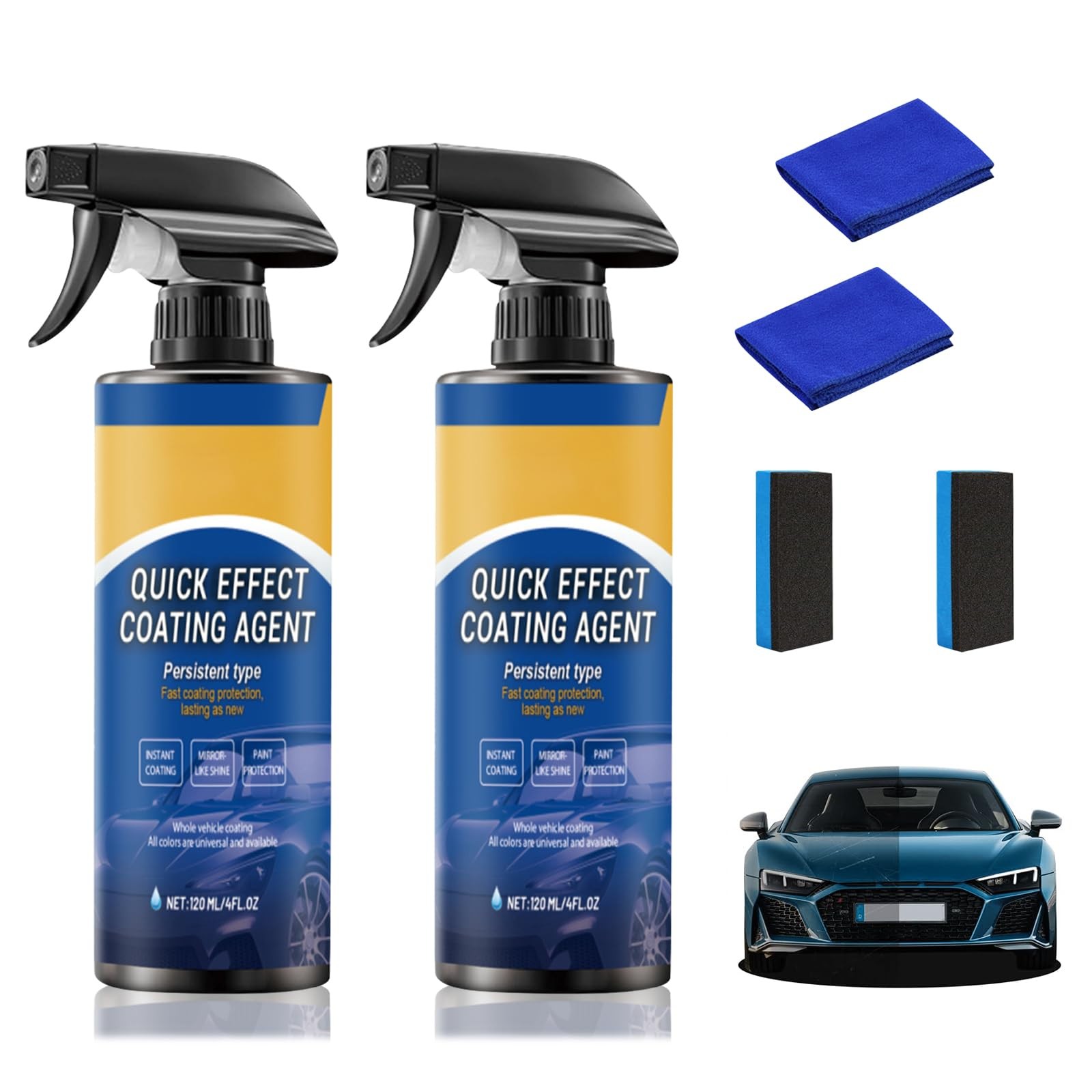 2Pcs Quick Car Coating Spray, 2025 New Effect Agent for Car,…