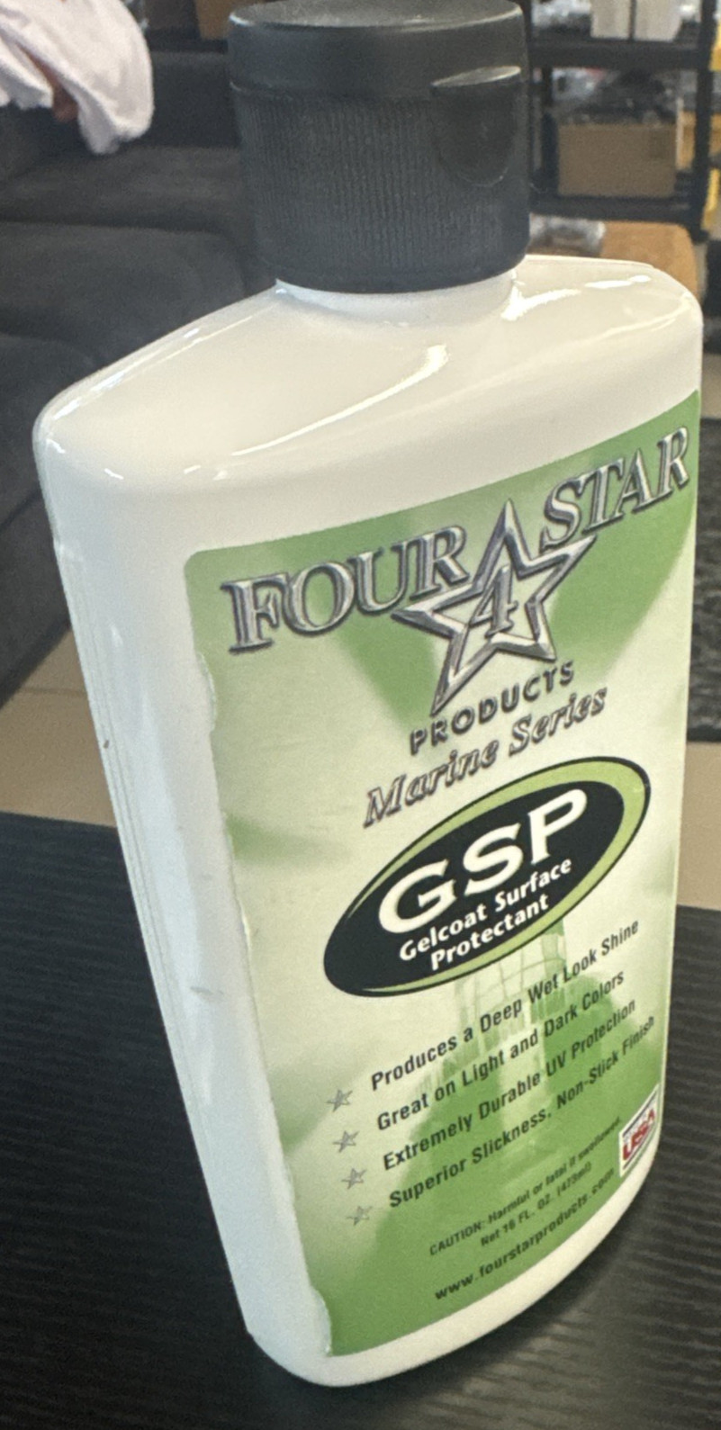 Four Star Marine and RV Repair Gelcoat Surface Protectant UV Wet Look 16 oz NEW