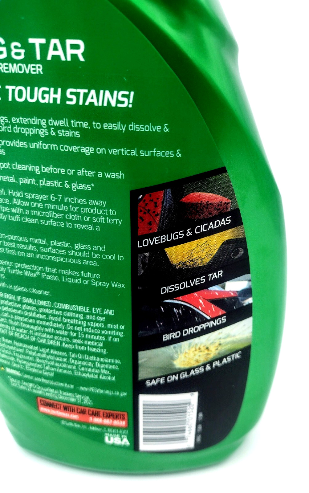 Turtle Wax Bug & Tar Remover Powerful Auto Cleaner 16 fl oz For Car Truck SUV