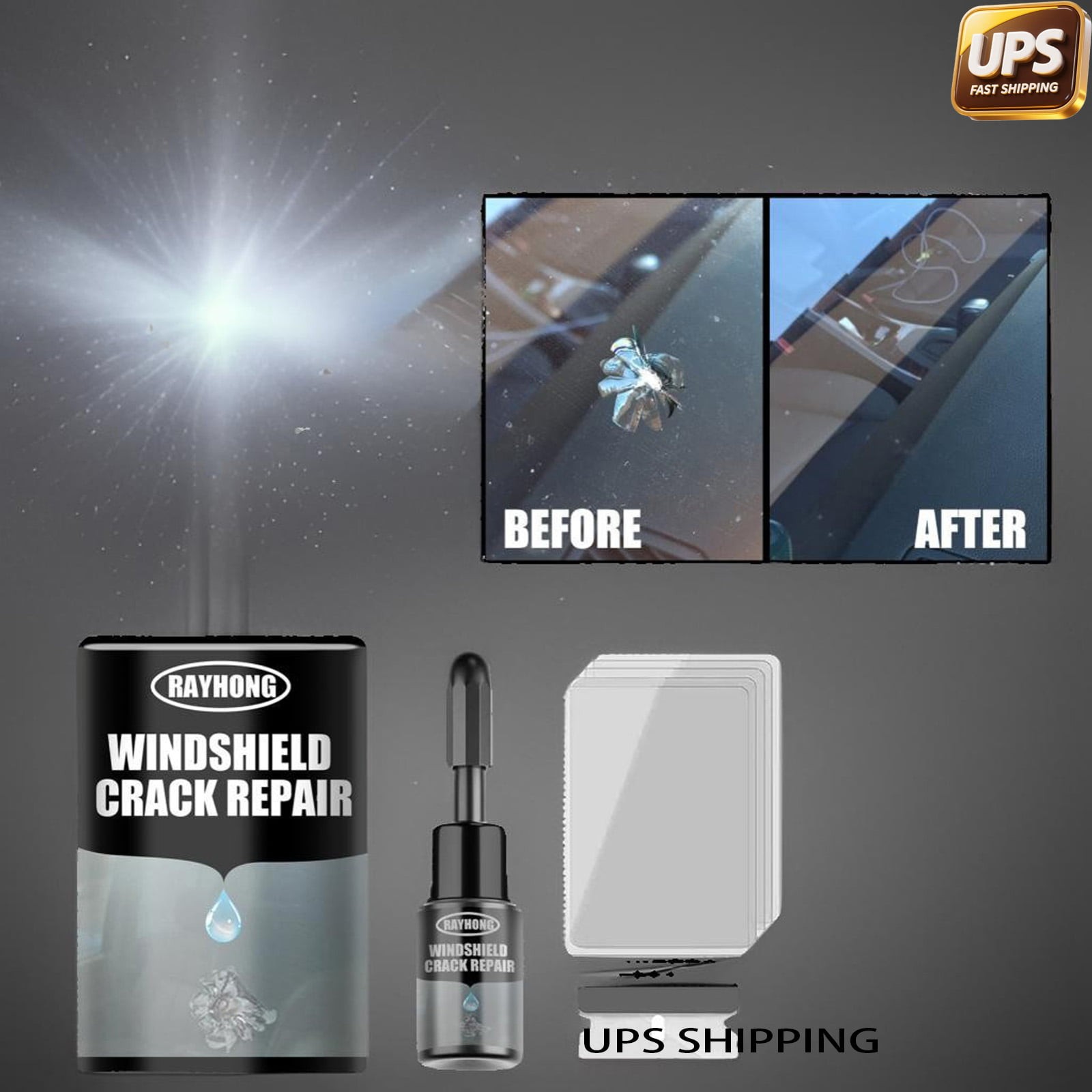 Premium Automotive Glass Repair Fluid – Windshield Crack Fix & Bonding Solution