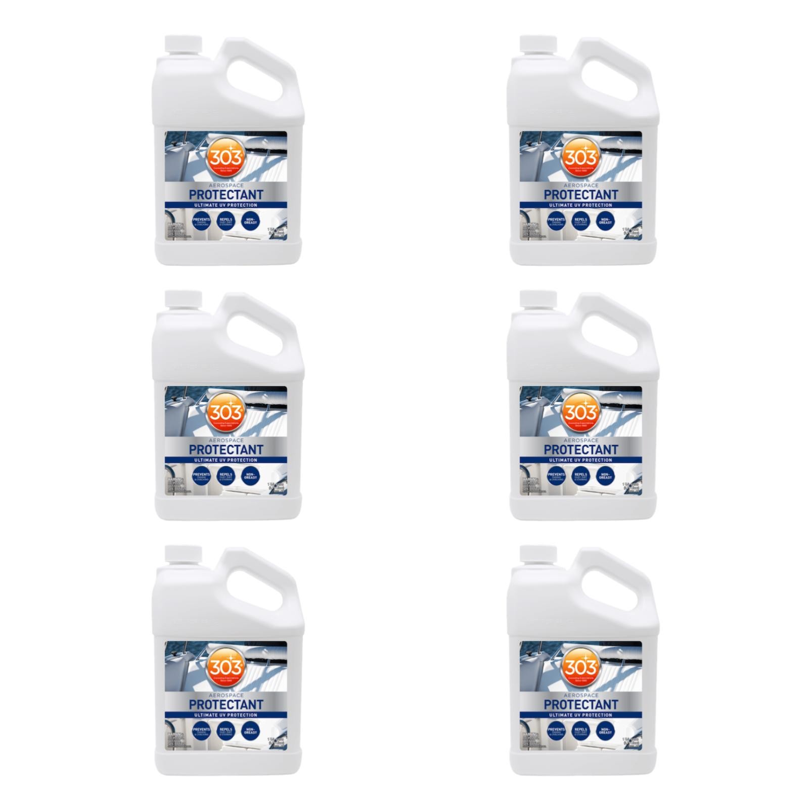 303 Products 30370 Set of 6 Marine & Recreation Aerospace Protectant 1 Gal. Jug