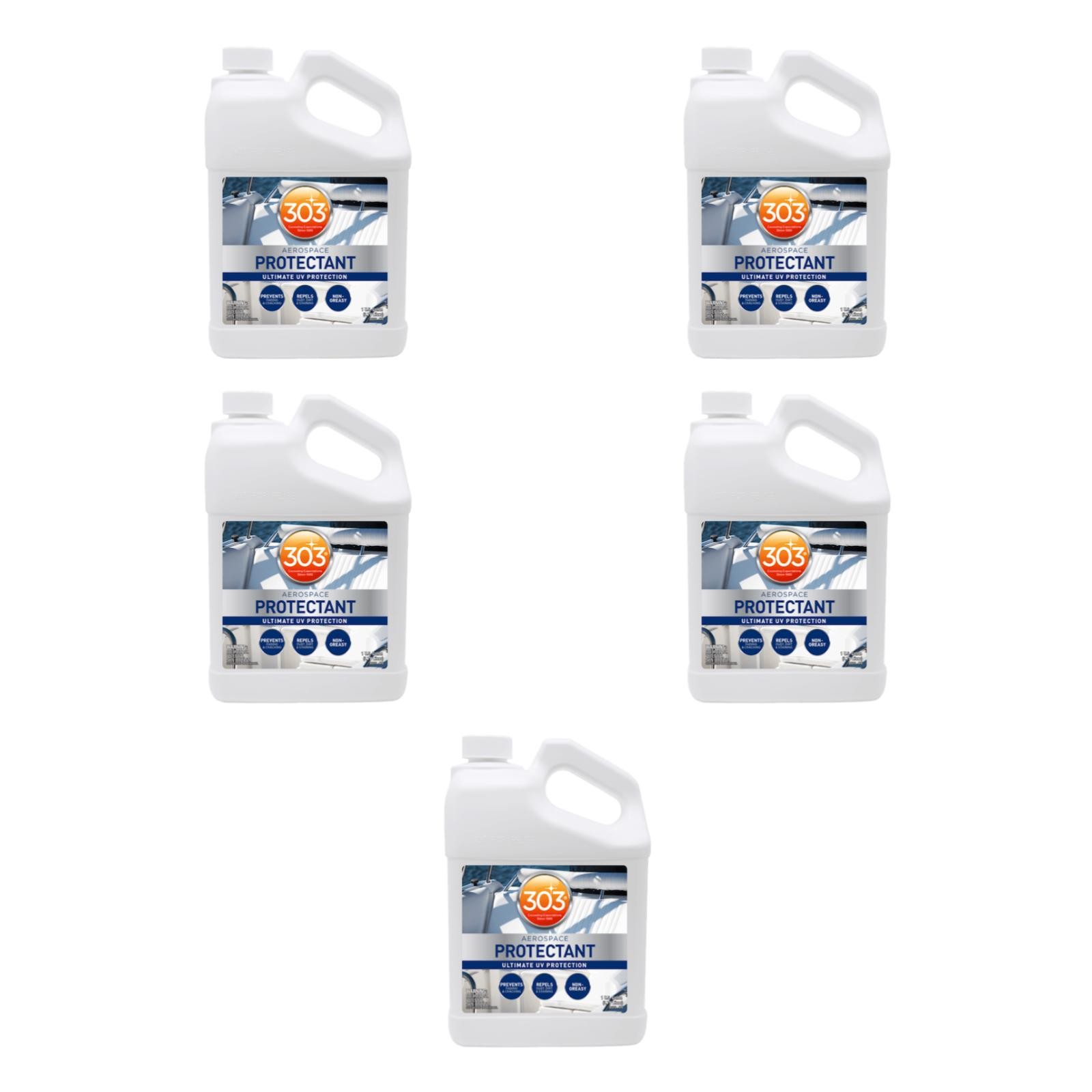 303 Products 30370 Set of 5 Marine & Recreation Aerospace Protectant 1 Gal. Jug