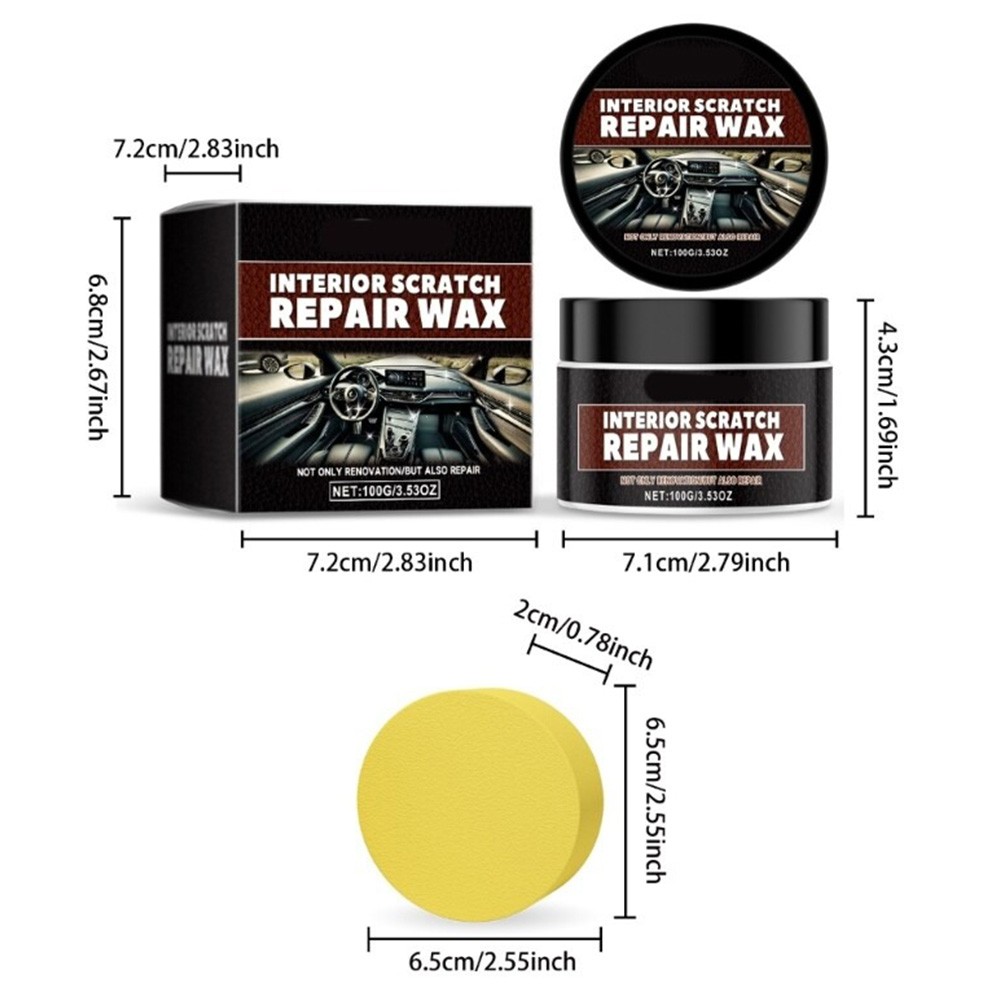 Car Dashboard Restorer Scratch Repair Paste Car Interior Scratch Remover