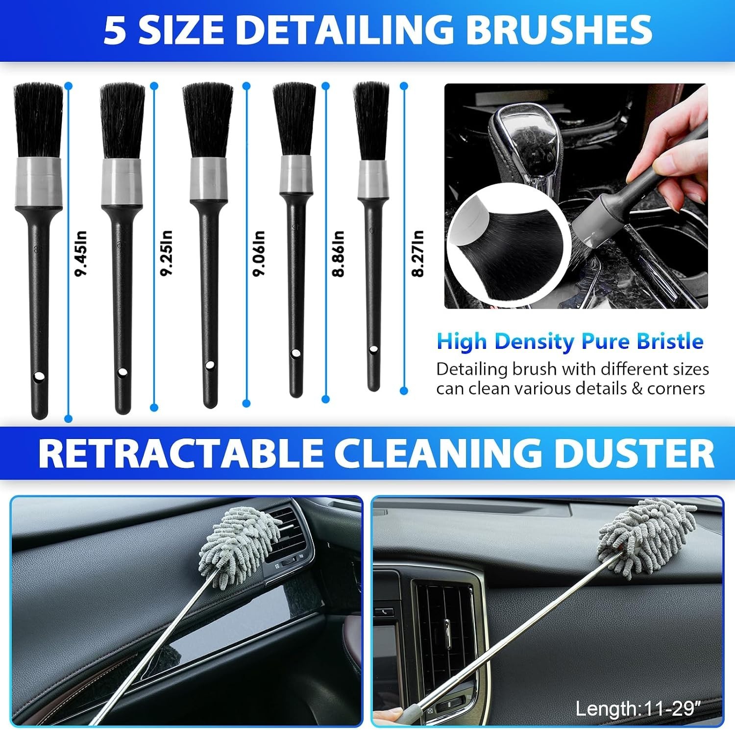 Professional 31pc Car Detailing Kit with Vacuum