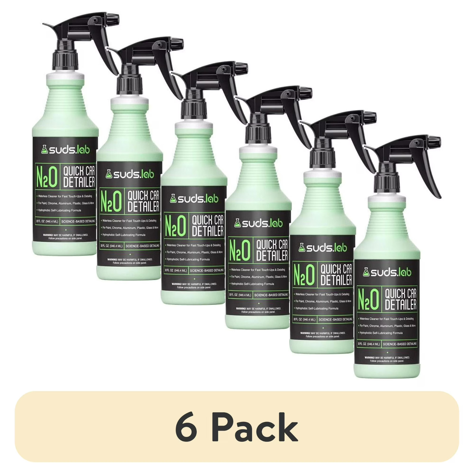 (6 pack) Suds Lab N2O Quick Car Detailer – 32 oz Bottle