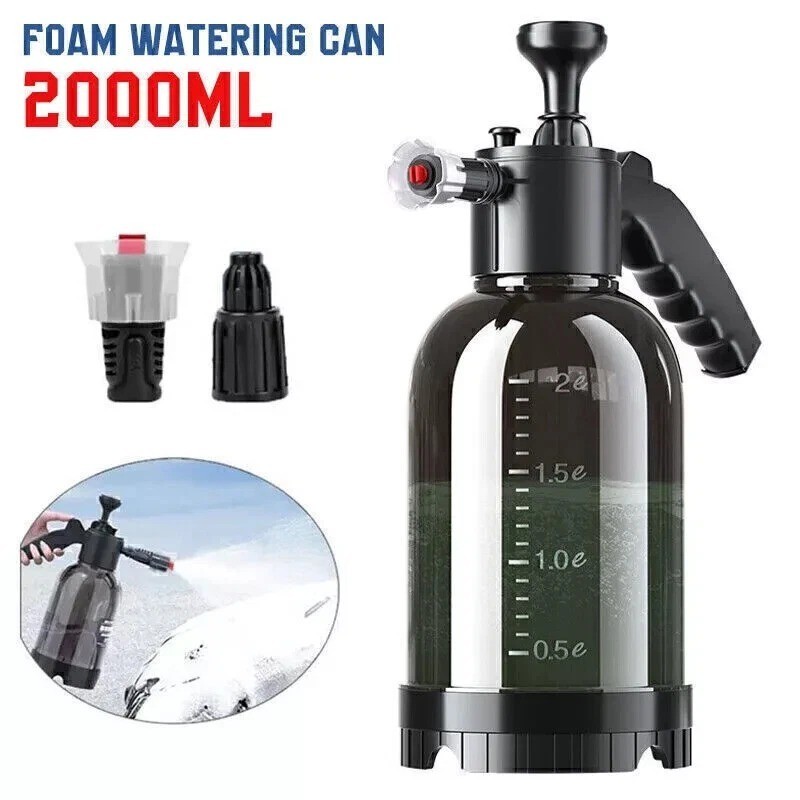 2L Car Wash Foam Sprayer Hand Held Pump Wash Spray Bottle Snow Foam Detailing UK