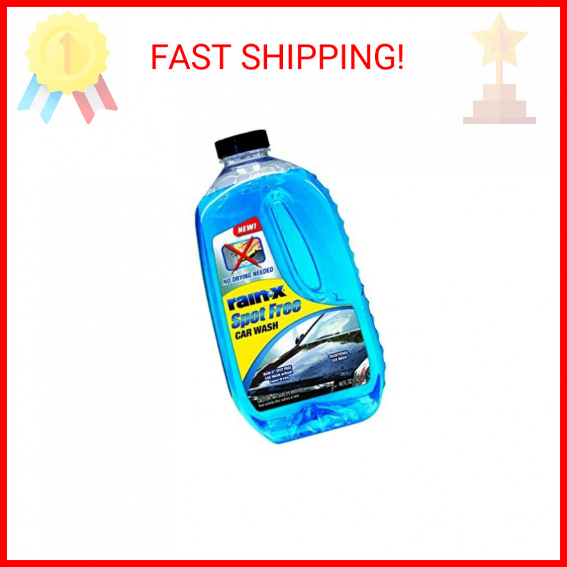 Rain-X 620034 – 48 fl oz – Deep Cleaning, High Foaming Soap Provides Spot Free S