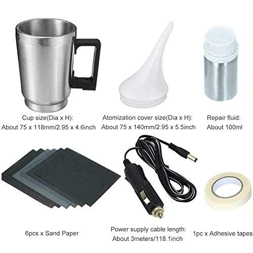 Atomizing Cup Headlight Lens Repair Tool Restoration Kit Auto Restore Clear