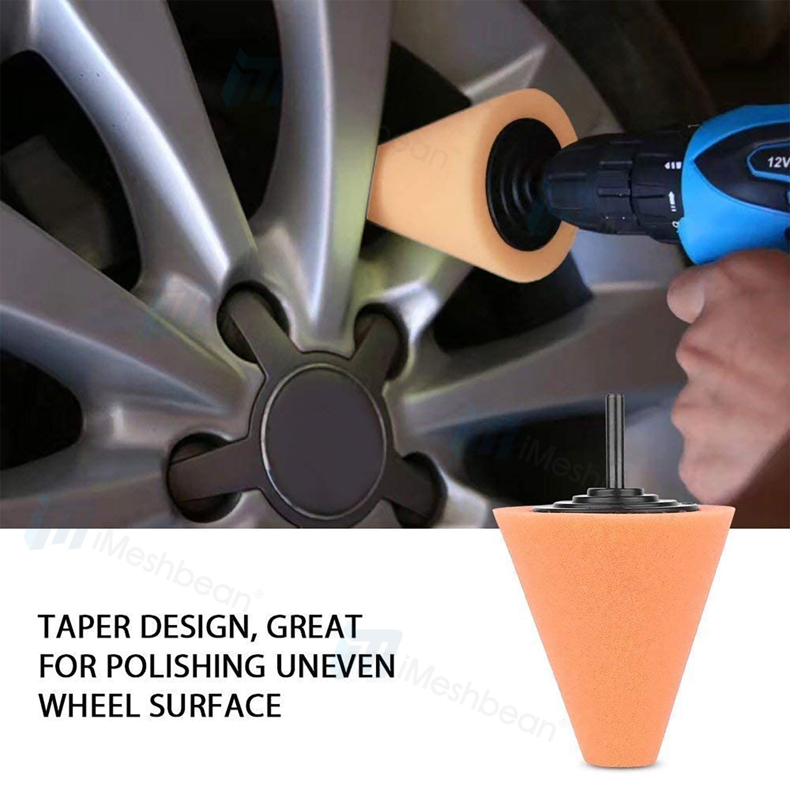 Car Buffing Pads Polishing Sponge Buffer Set Waxing Foam Polisher Kit for Drill