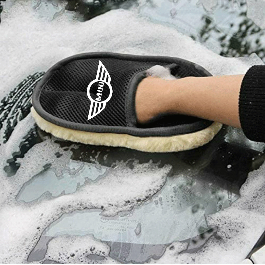 6Pack Car care Microfiber Detailing For Mini Wash Mitt dry Towel Cleaning