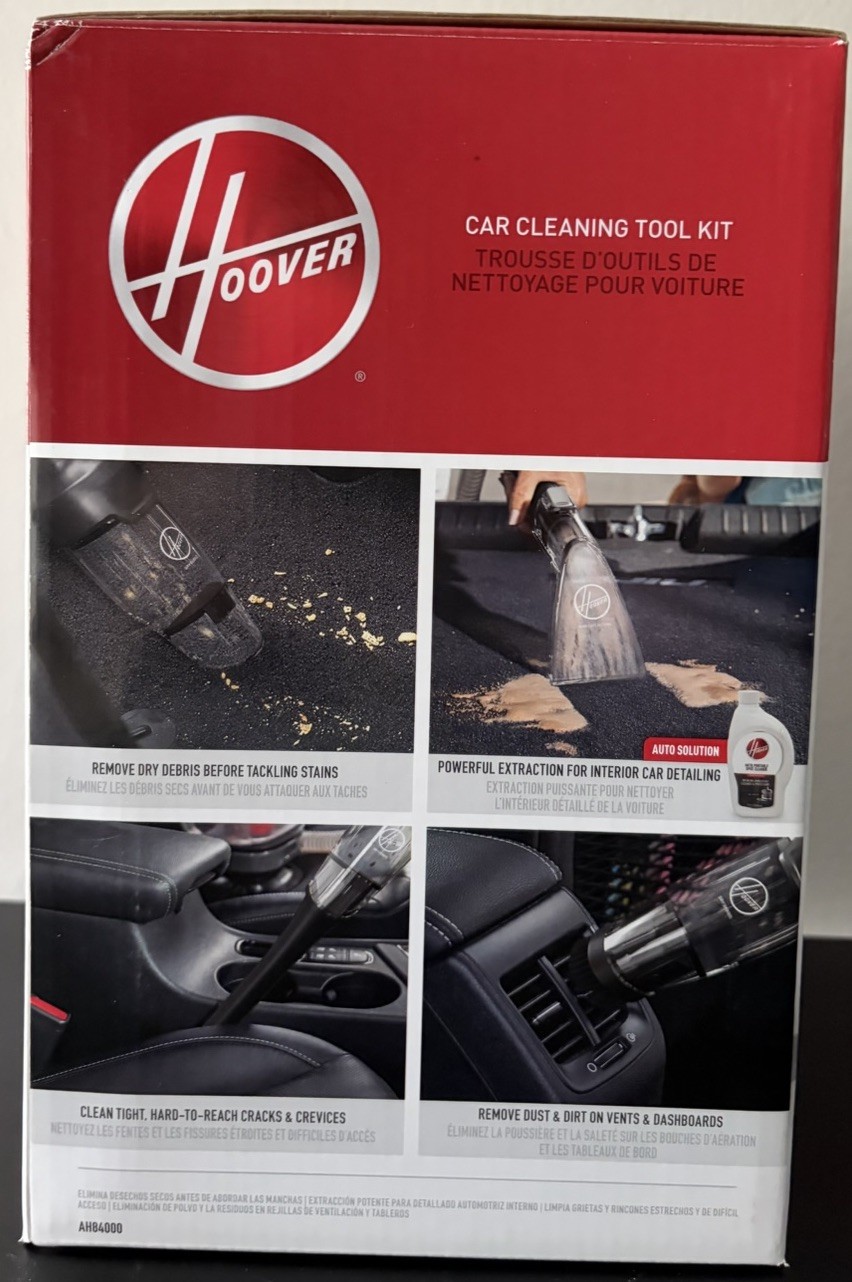Hoover 5-Piece Car Cleaning Tool Kit AH84000 Compatible W Carpet & Spot Cleaners