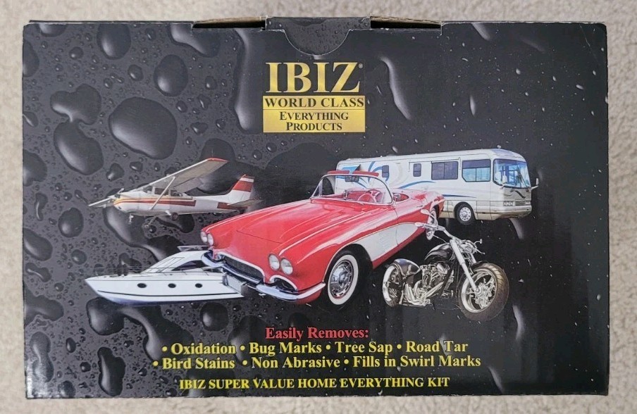 IBIZ World Class Super Value Home Everything Kit Wash Wax Sheen Polish NIB