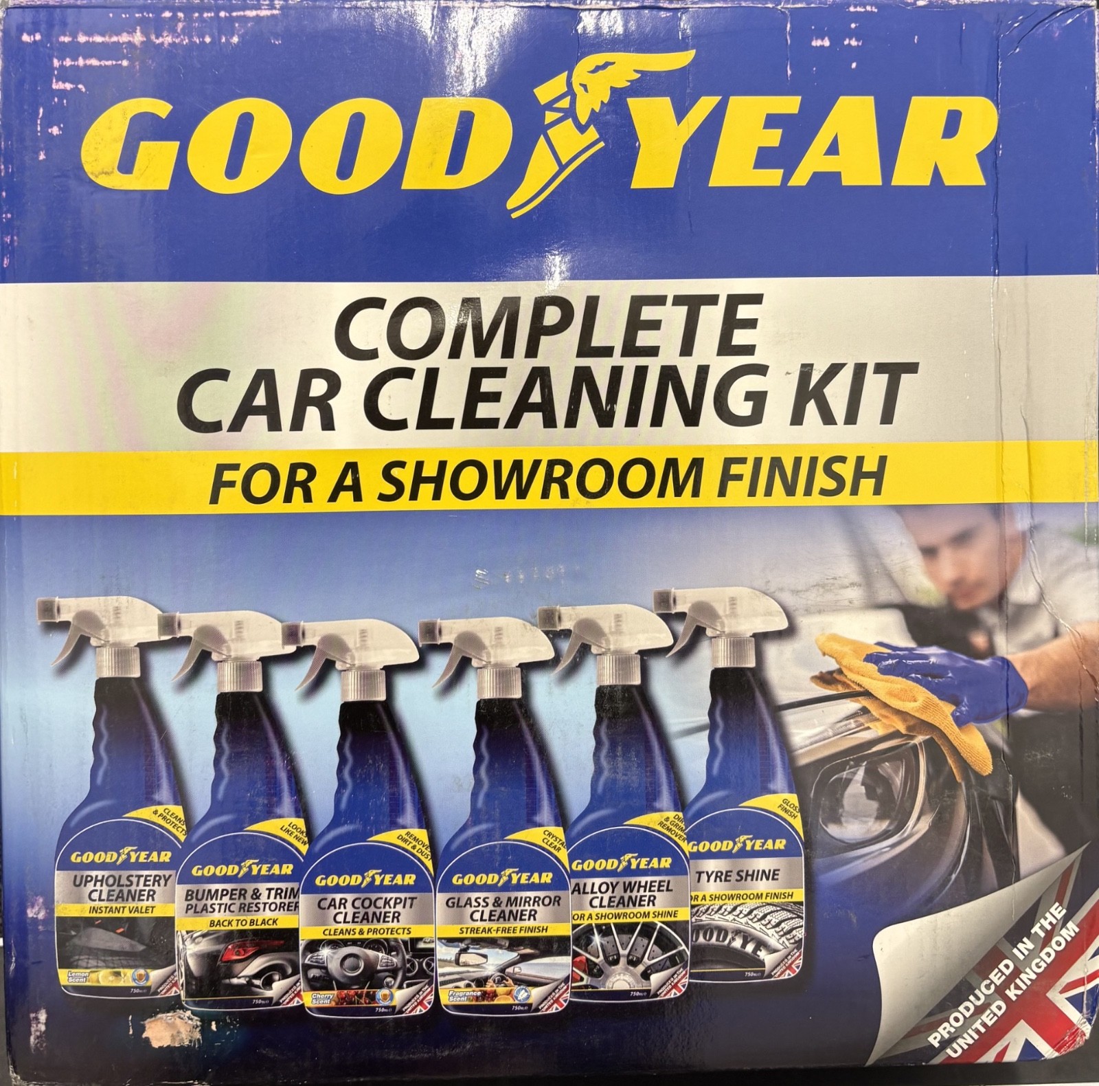 UNBOXED – GoodYear Complete Car Cleaning Kit Interior Exterior Tyres Wheel