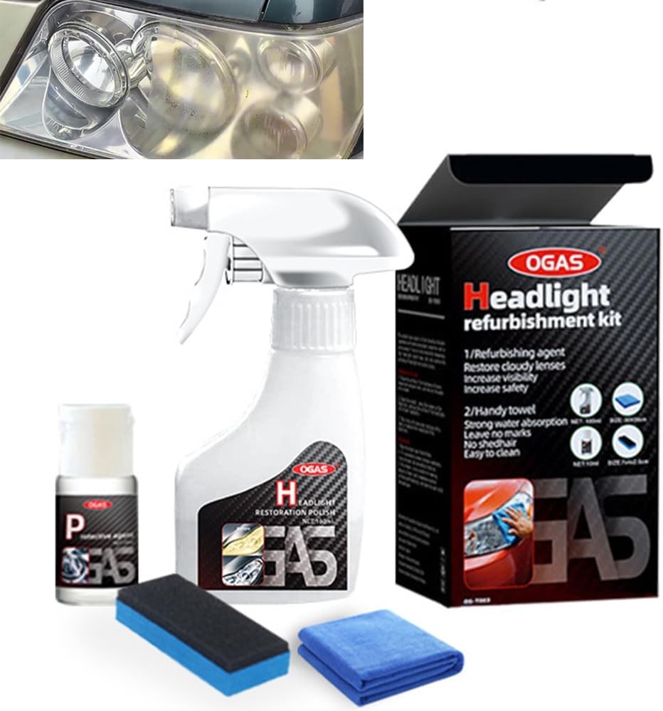 Automotive Headlamp Restoration Fluid Oxidized, Headlight Refurbishment Kit,…