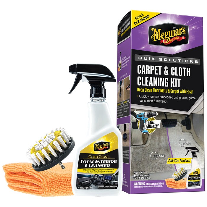 Meguiar’s Quik Solutions Carpet & Cloth Kit (G55268)