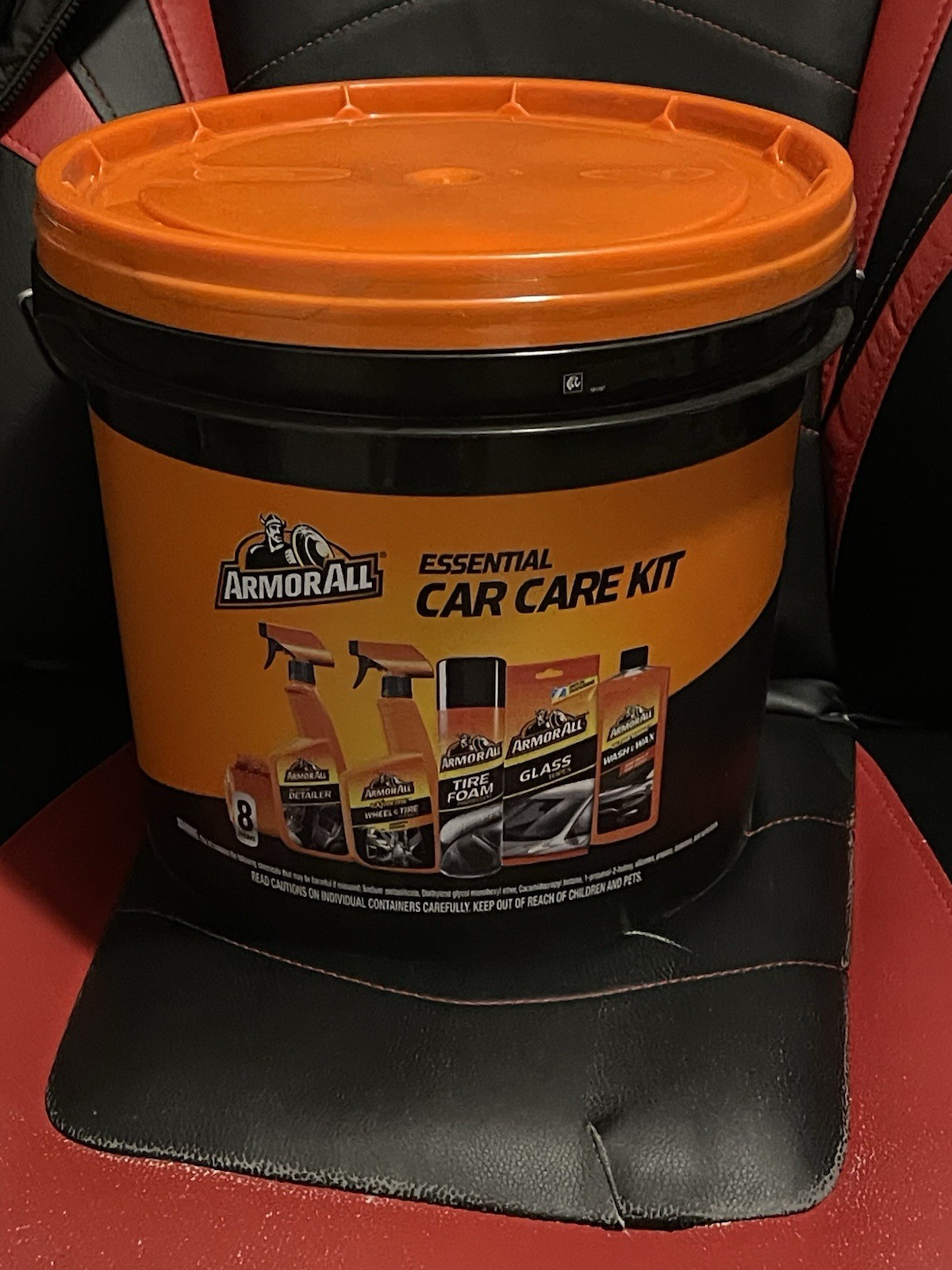 Armor All Car Cleaning Kit for Car Detailing, 8-Piece Set​ ~New in Bucket.