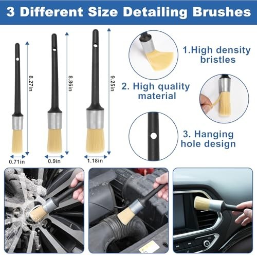 13-Piece Car Interior Cleaning Kit – Windshield Cleaner, Detailing Brushes & Gel
